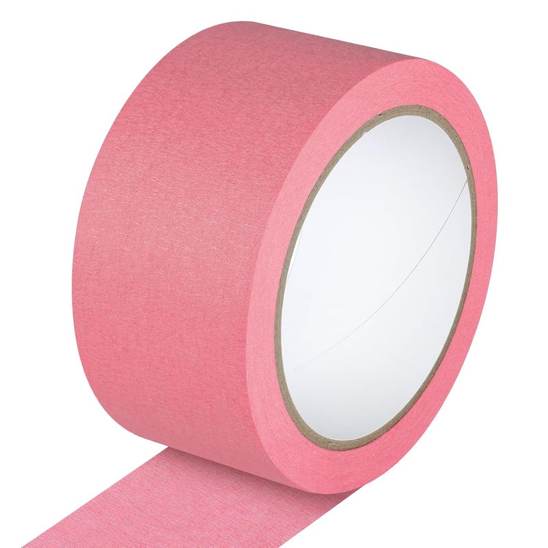 G GEYYANG Pink Painters Tape - 2 Inch Wide Pink Masking Tape - Multi-Surface, Smart Adhesion, Indoor & Outdoor - Paint Tape for DIY, Labeling, Art, Car, General Purpose - 90FT Total - Image 1